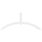 Ekena Millwork Archdale Architectural Grade PVC Gable Bracket, 84"W x 35"H x 4"D x 4"F, 10/12 Pitch GBP084X35X0404ARC00 - alternate 4